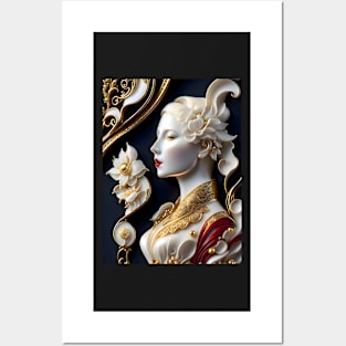 Scrimshaw Ivory Princess Posters and Art